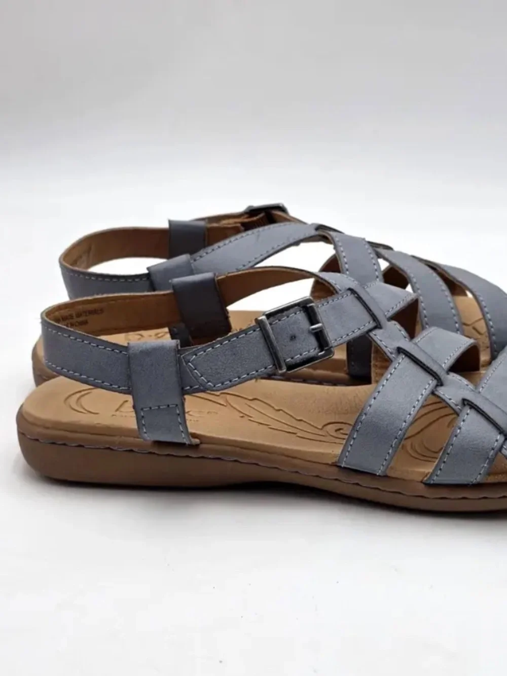 B.O.C Born Concept Blue Vegan Leather Slingback Sandals 9M NWT